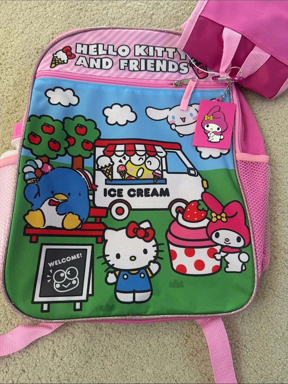 Hello kitty Kids Backpack with lunch bag